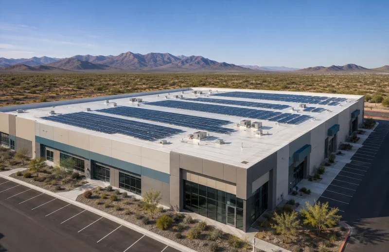 Commercial rooftop solar in Rogers